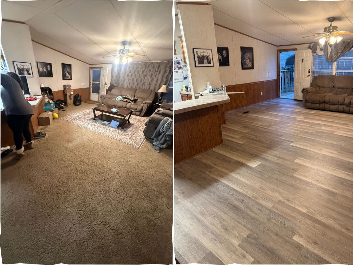 Before Interior renovation and home remodeling contractor in Monroe Louisiana