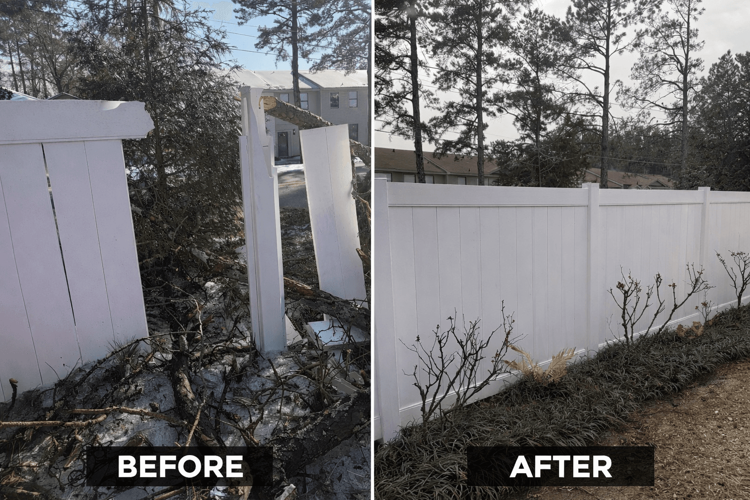 After Deck and fence installation contractor in Monroe Louisiana